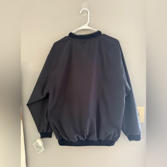 Outdoor World Jacket Mens SZ M Black Windbreaker Golf Lightweight V Neck Casual - Picture 7 of 9